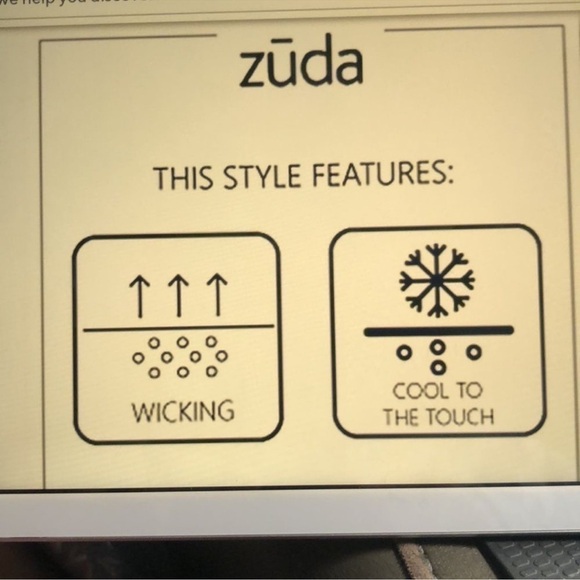 Zuda Vapor blue  Open Twist Back Athletic Tee X-small NWOT - Picture 3 of 10